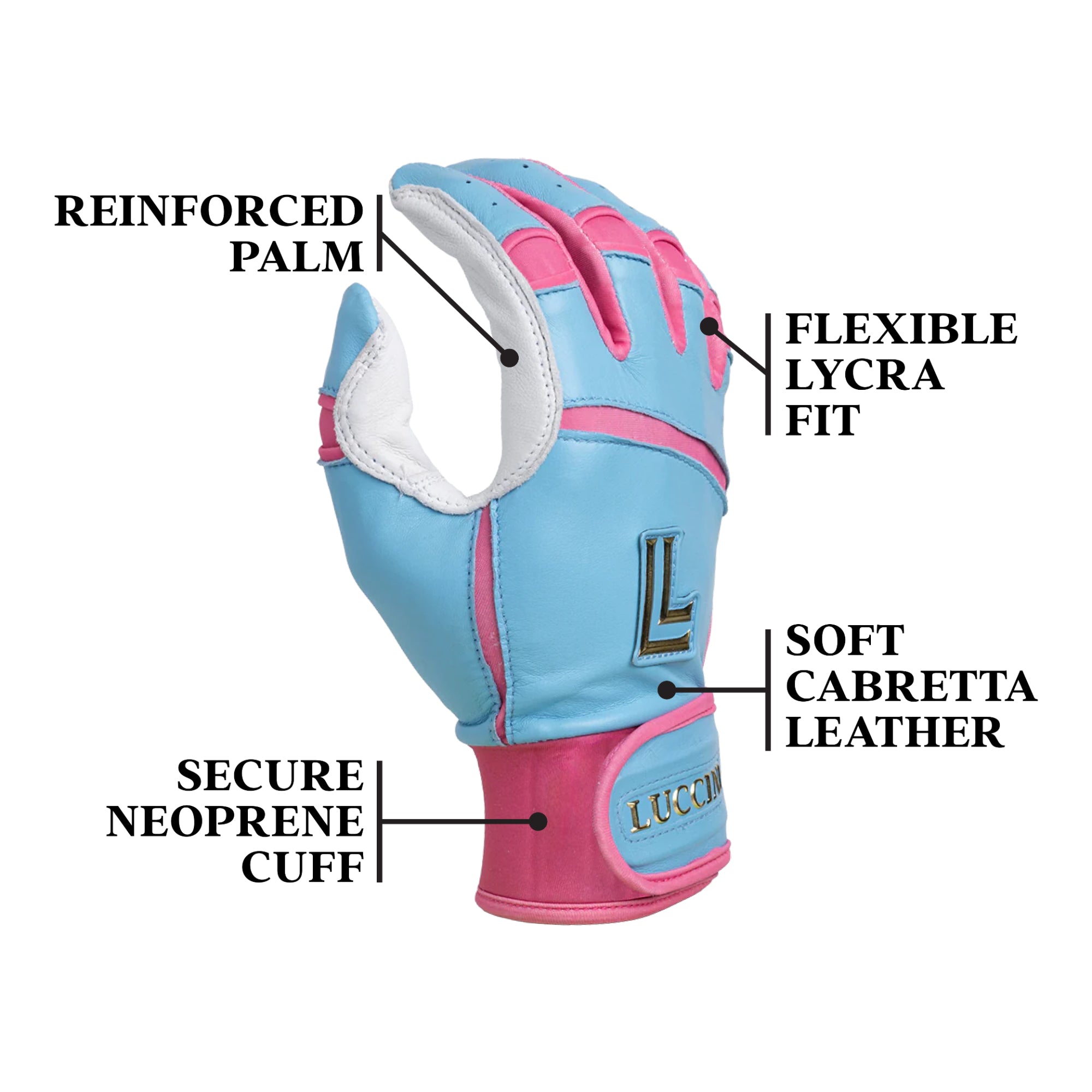 Batting Gloves – Cinque Terre - "Ocean Wave"