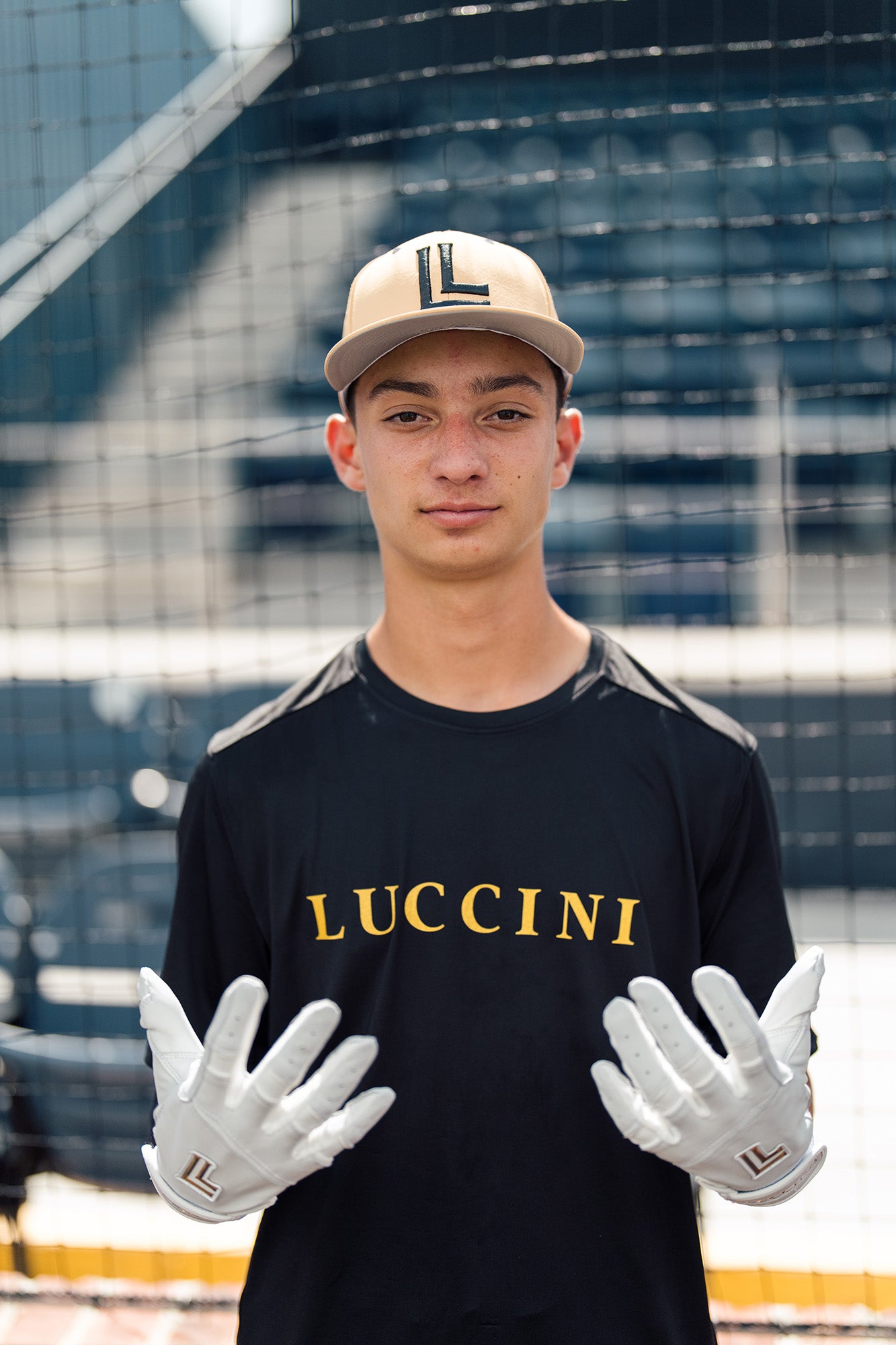 Batting Gloves – White/White/White Palm