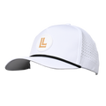 White 5-Panel Golf Rope Hat Snap Back