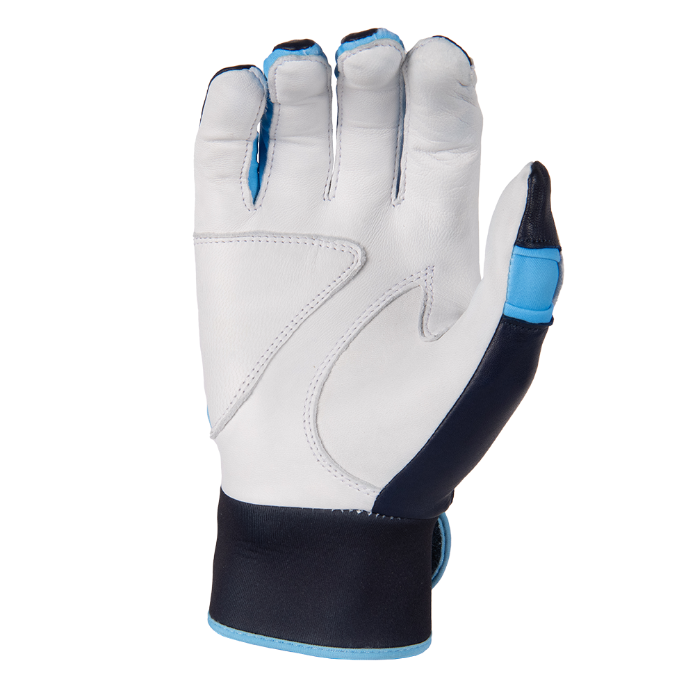 Batting Gloves - Navy/Carolina/White Palm