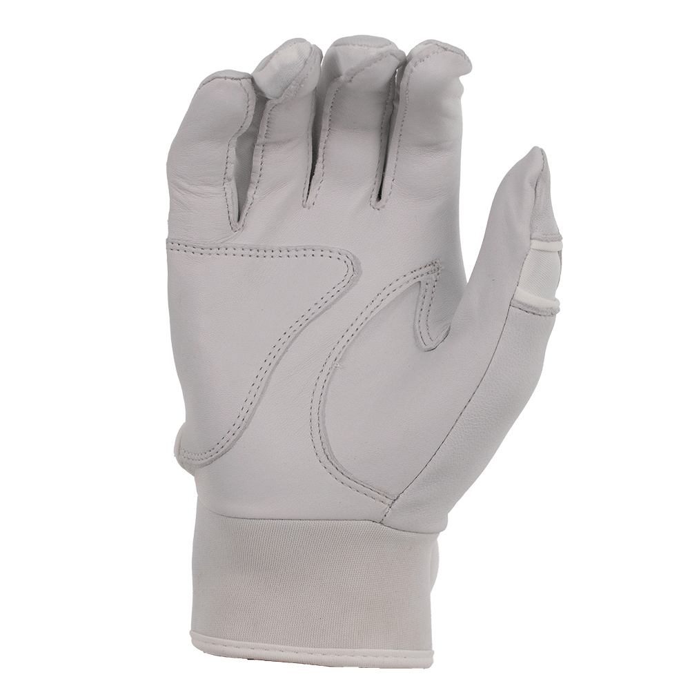 Batting Gloves – White/White/White Palm