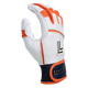 Batting Gloves – White/Orange/Navy/White Palm