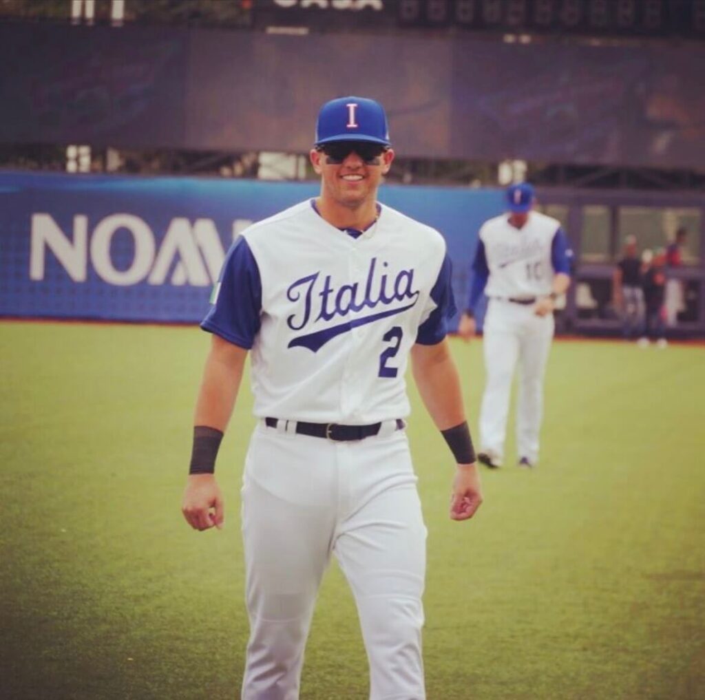 As a U.S. and Italian dual-citizen, Gavin is invited to join Team Italy and represent his family name in the World Baseball Classic. Wearing Italia proudly across his chest, Gavin makes his start in four critical games before the team’s elimination in the first round of the tournament.